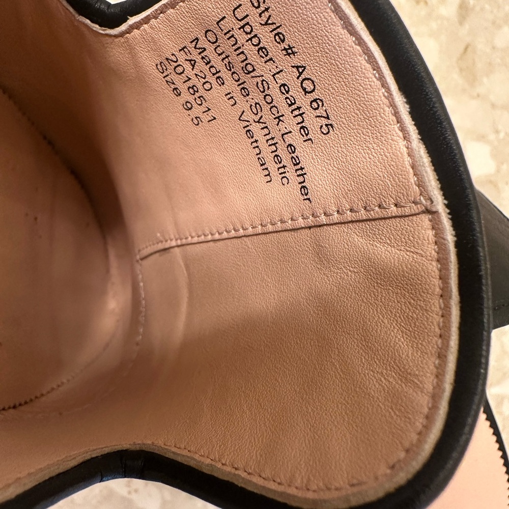 J. Crew Black Leather Mules with Wooden Heel - Picture 5 of 7